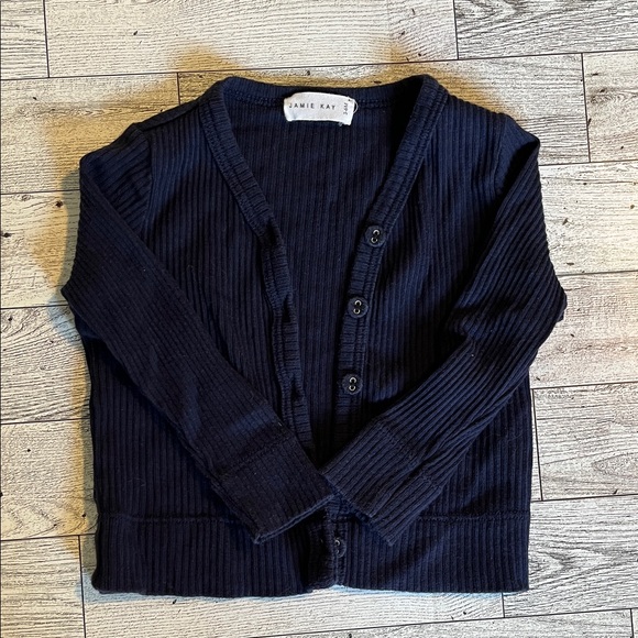 Jamie Kay Other - Jamie Kay Navy Ribbed Cardigan size 3-6 Months